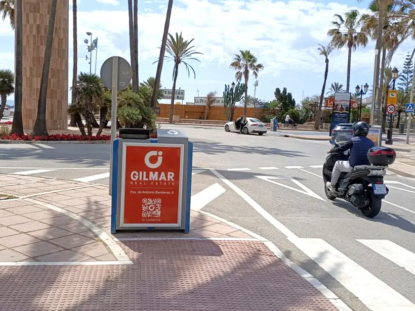 Campaña de Publicidad Exterior para Gilmar en los los soportes urbanos LightBox en Marbella